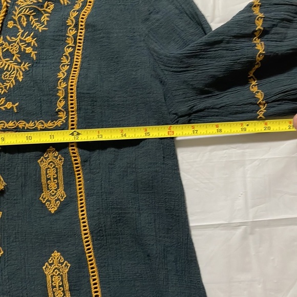 Garnet hill women’s shirt size 6 made in India beautiful shirt - Picture 5 of 9